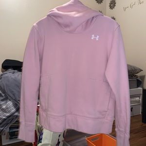 Pink Under Armour Turtleneck Hoodie Sweatshirt